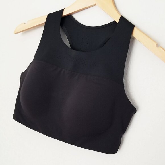 Chantelle High Neck Wireless Low Impact Sports Bra Black Size M Active Comfy $72 - Picture 7 of 16